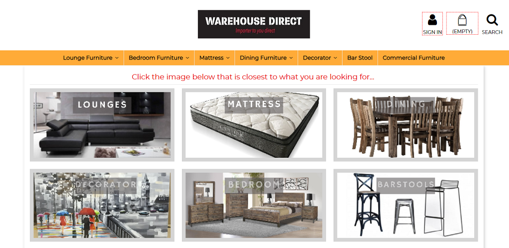 Warehouse Direct Furniture Introduces Online Shopping Of Full Line Of ...